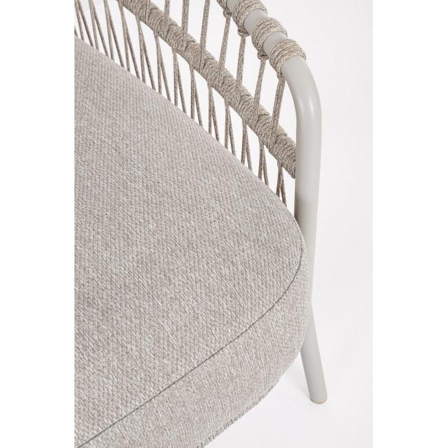 TALAIA ezüst acél kerti fotel