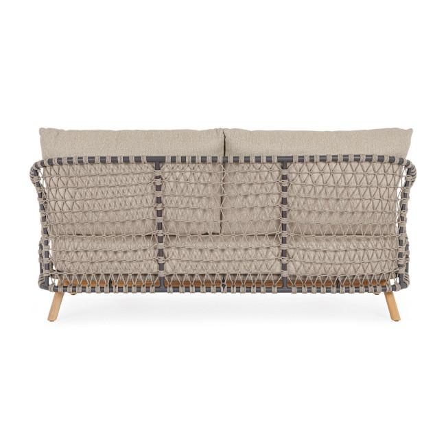 EULARIA ezüst tikfa kerti kanapé