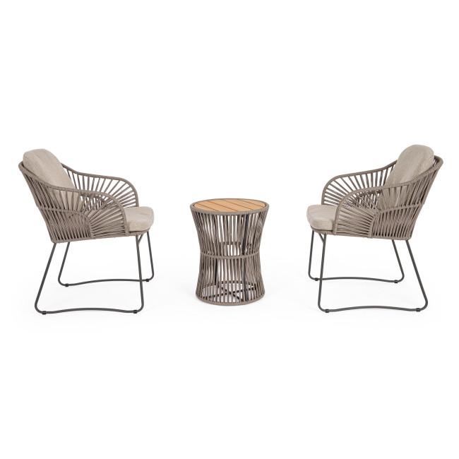 CARLES bézs acé kerti szék