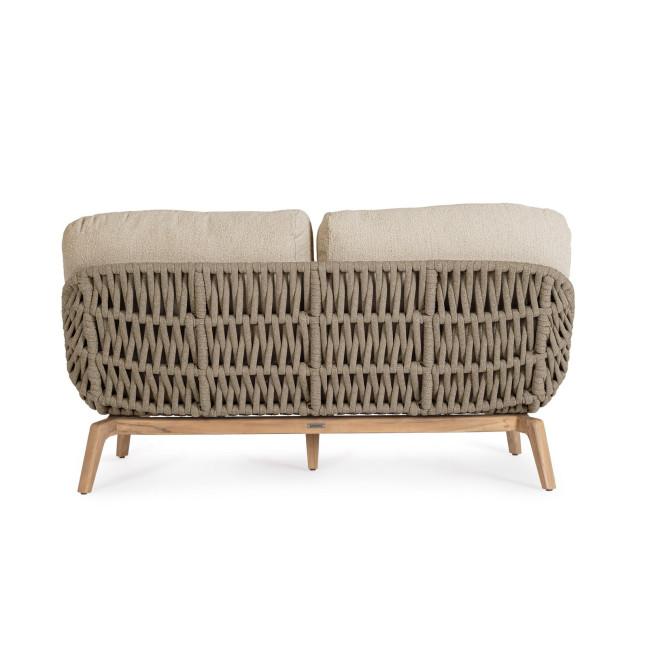 TAMIRES barna alumínium kerti kanapé