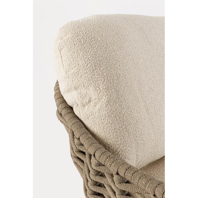 TAMIRES barna alumínium kerti kanapé