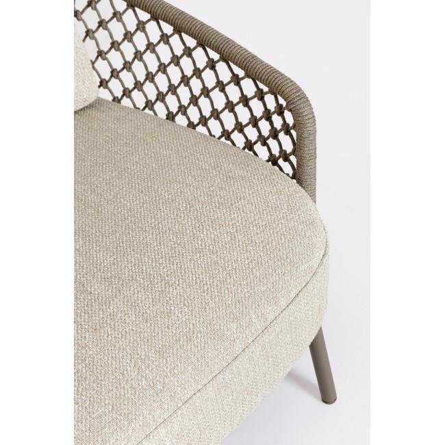 CORBETA bézs acél kerti kanapé