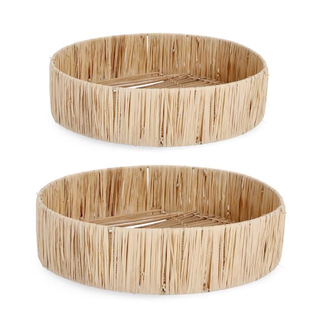 BAGAN bézs természetes tálalótál