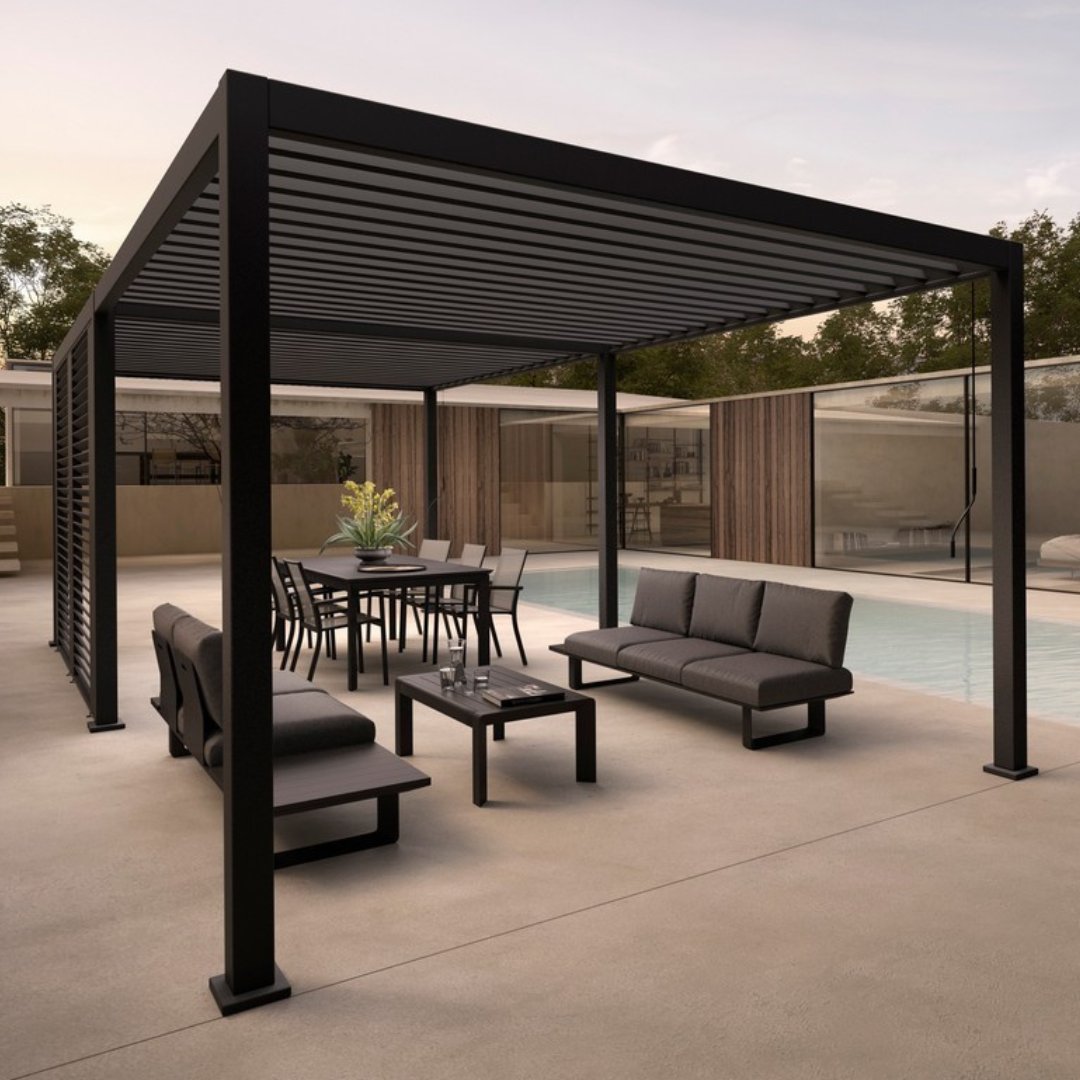 OCEAN antracit pergola 3x4 m - SZÉPSÉGHIBÁS