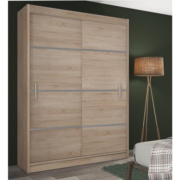 MERINA barna mdf tolóajtós szekrény 150cm
