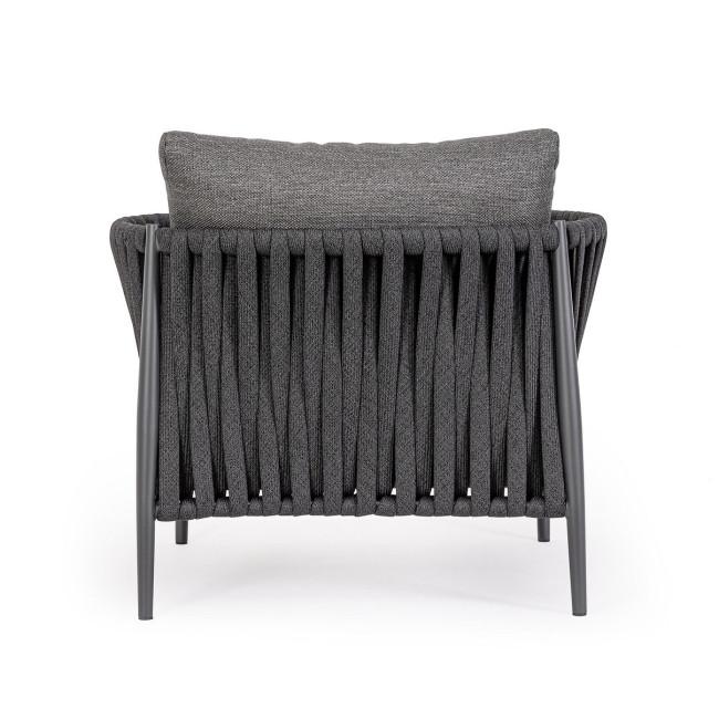 JACINTA szürke alumínium fotel