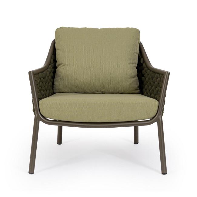 EVERLY barna alumínium fotel