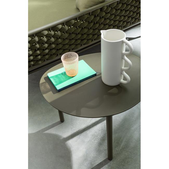 SPARKY szürke alumínium dohányzóasztal