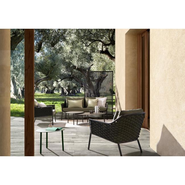 SPARKY barna alumínium dohányzóasztal