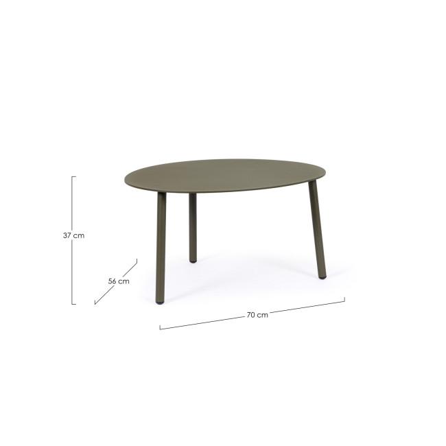 SPARKY barna alumínium dohányzóasztal