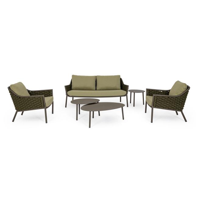 SPARKY barna alumínium dohányzóasztal