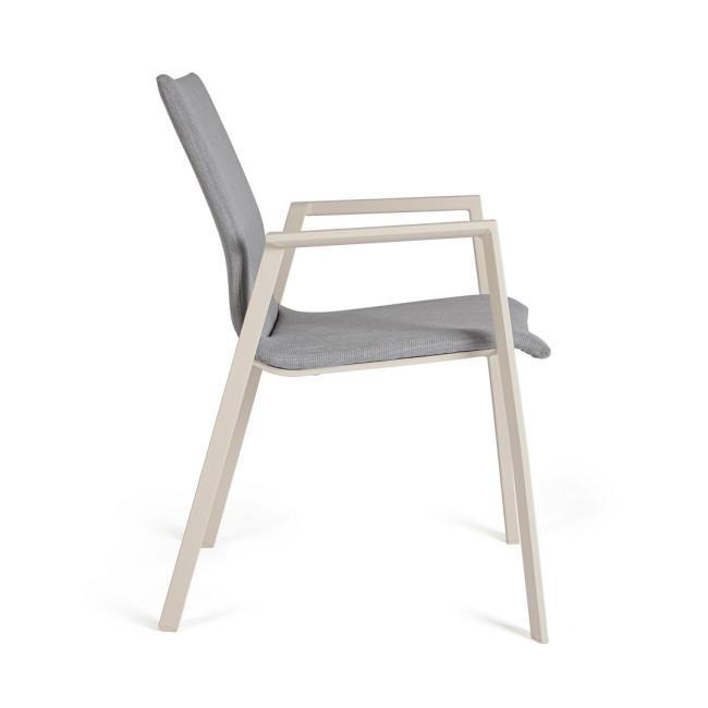 ODEON szürke alumínium szék