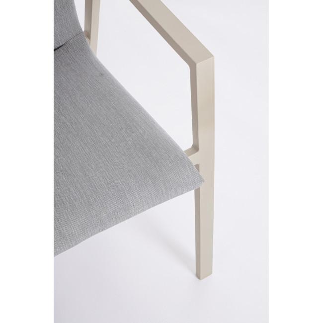 ODEON szürke alumínium szék