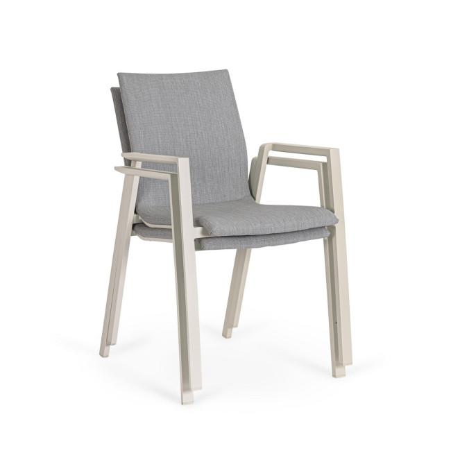 ODEON szürke alumínium szék