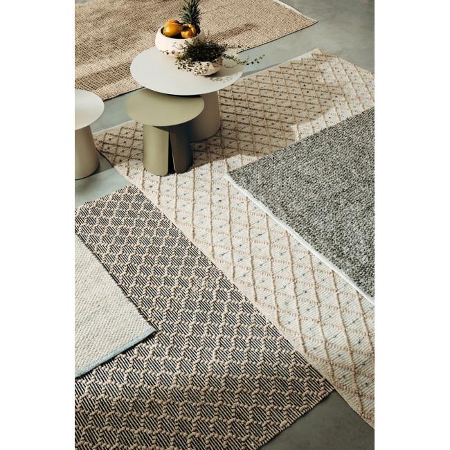 BRYAN ezüst alumínium dohányzóasztal