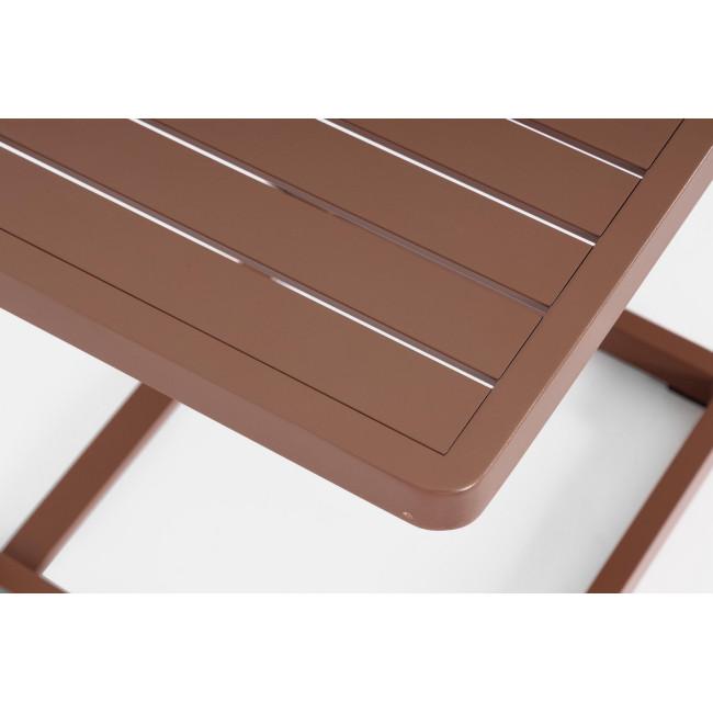 KONNOR piros alumínium kerti dohányzóasztal