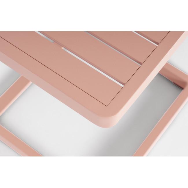 KONNOR piros alumínium kerti dohányzóasztal