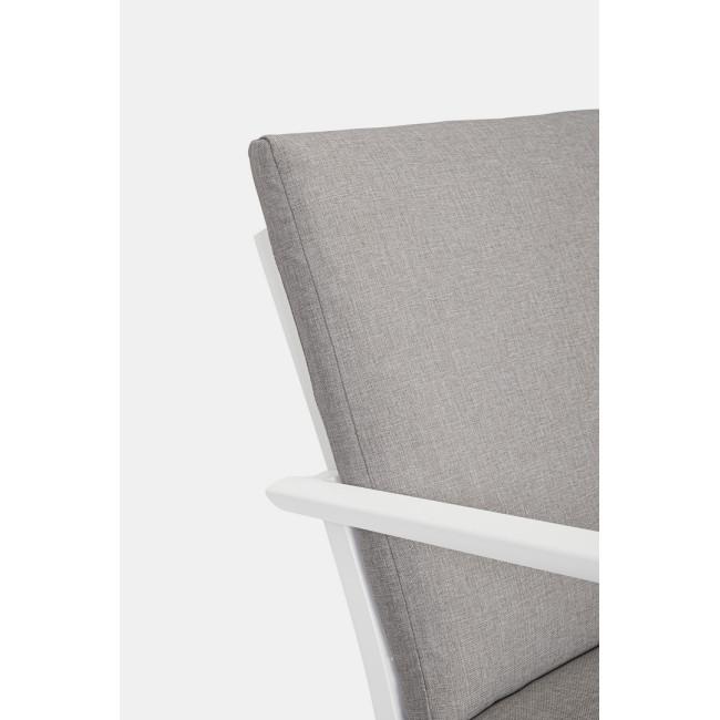 KONNOR fehér alumínium kerti garnitúra