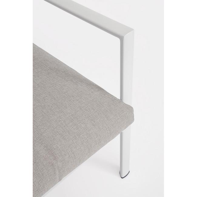 KONNOR fehér alumínium kerti garnitúra