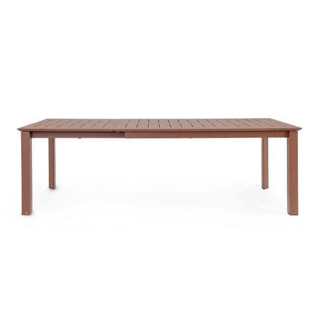 KONNOR piros alumínium étkezőasztal