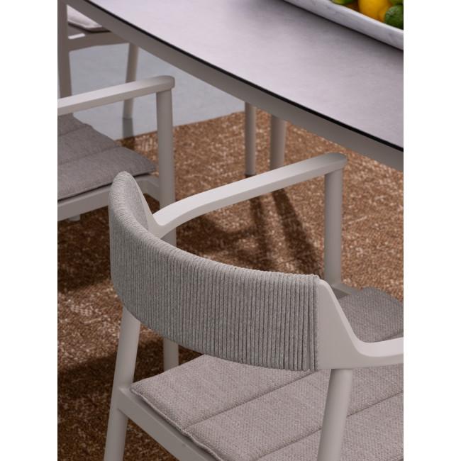 ROPERY ezüst alumínium szék