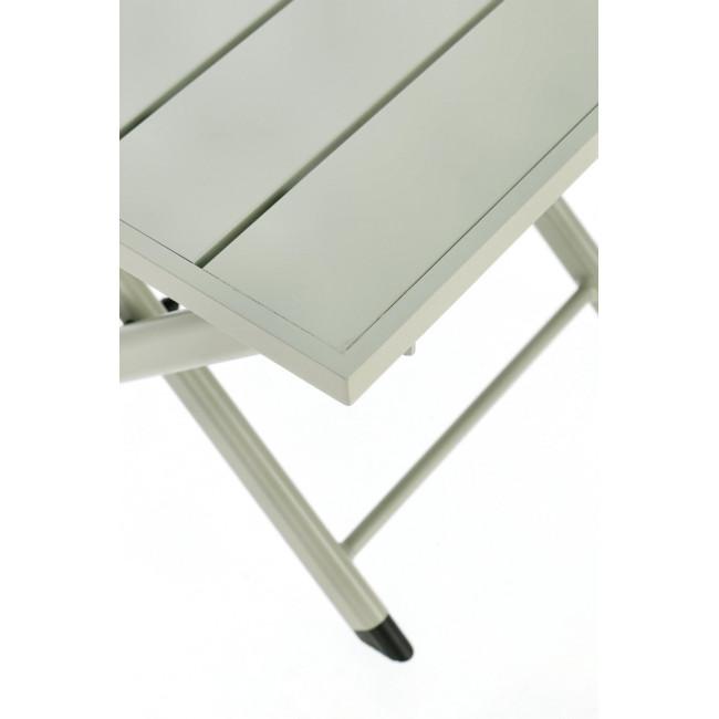 TAYLOR ezüst alumínium dohányzóasztal