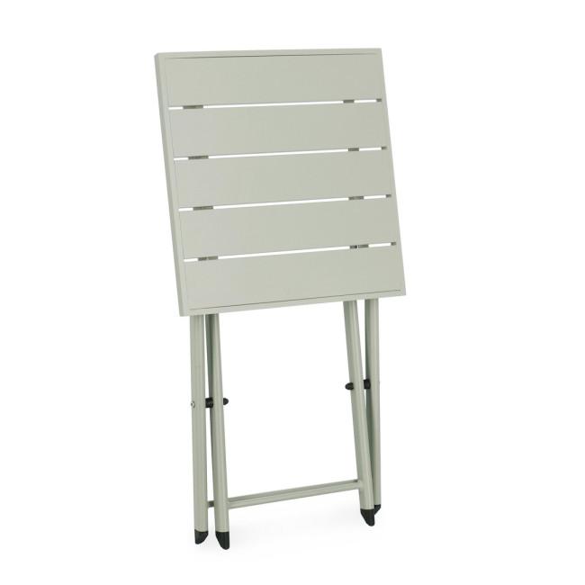 TAYLOR ezüst alumínium dohányzóasztal