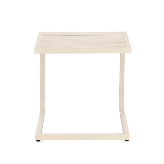 TAYLOR bézs alumínium dohányzóasztal