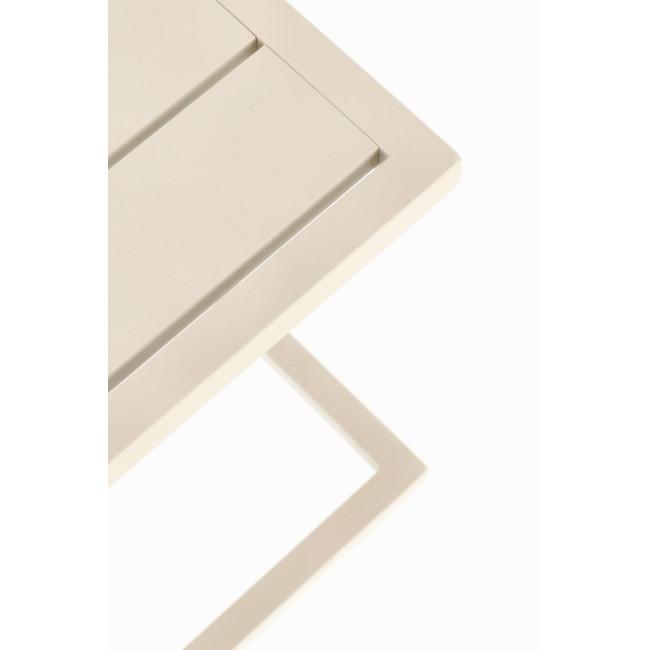 TAYLOR bézs alumínium dohányzóasztal