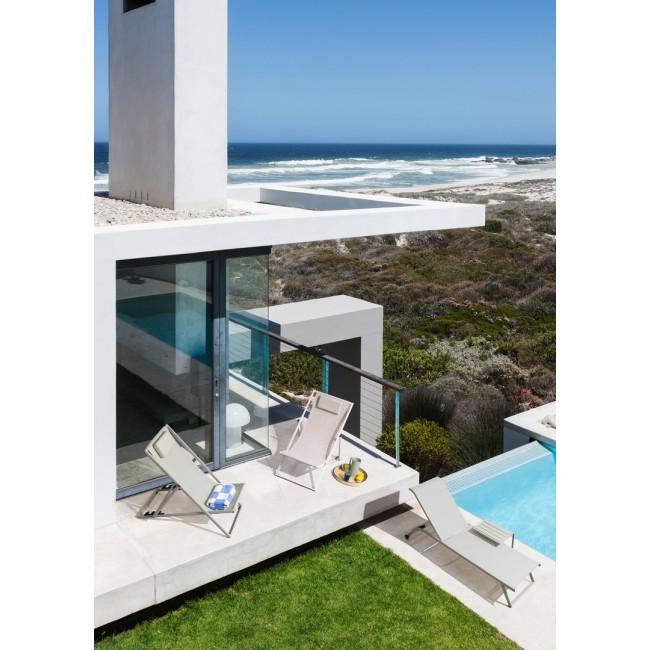 TAYLOR ezüst alumínium dohányzóasztal