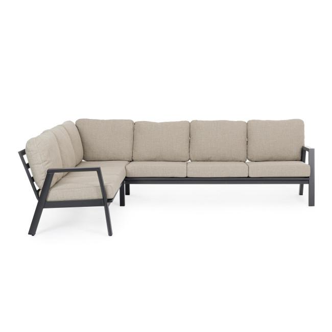 FLAMINIO ezüst alumínium kerti garnitúra