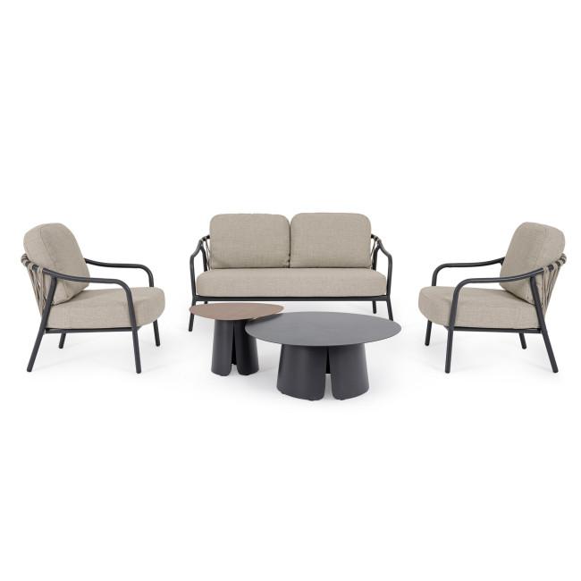 EDVIGE ezüst alumínium kerti garnitúra