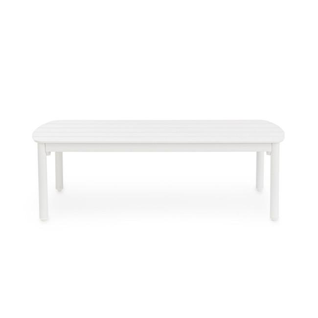 FENIX fehér alumínium dohányzóasztal