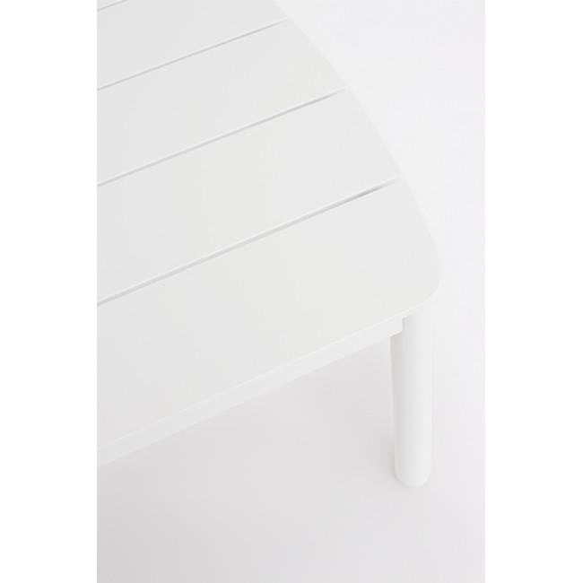 FENIX fehér alumínium dohányzóasztal