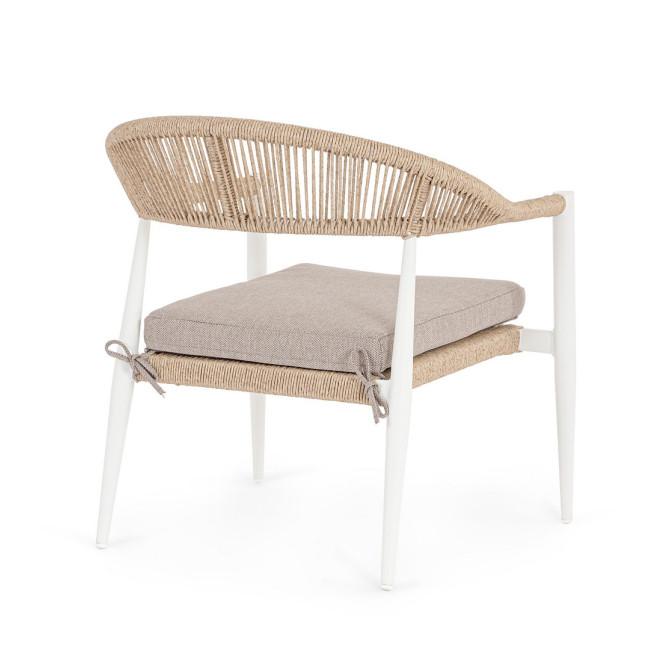 JANDIA bézs alumínium fotel