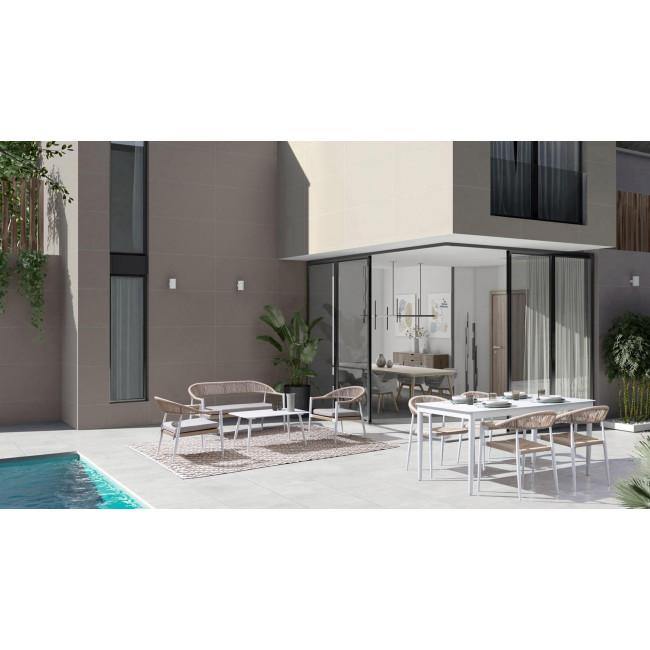 JANDIA bézs alumínium fotel