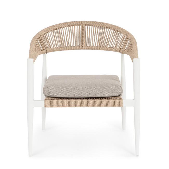 JANDIA bézs alumínium fotel