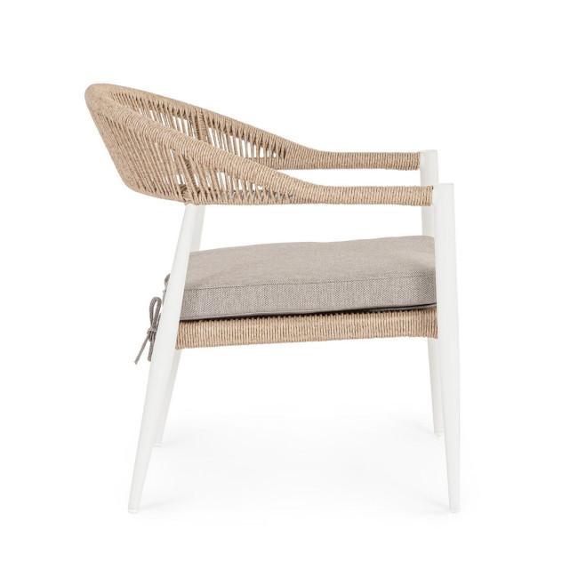 JANDIA bézs alumínium fotel