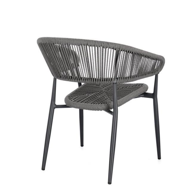 ALGAIDA szürke alumínium szék