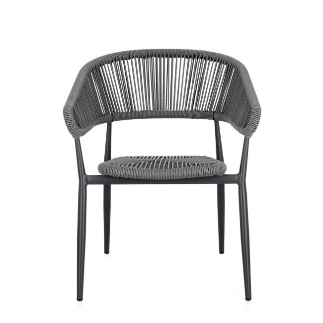 ALGAIDA szürke alumínium szék