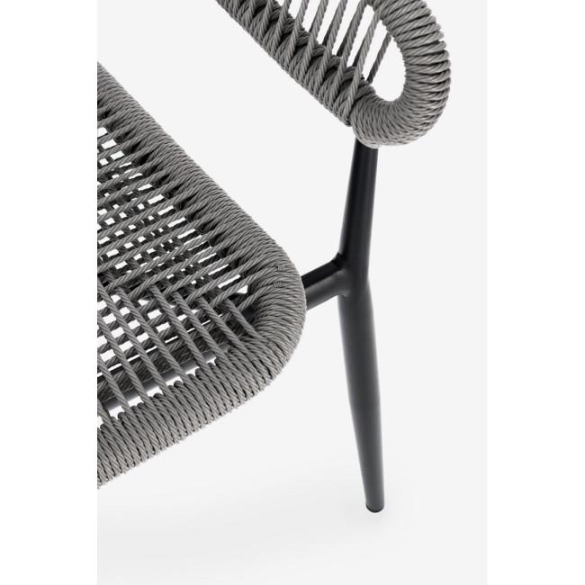 ALGAIDA szürke alumínium szék