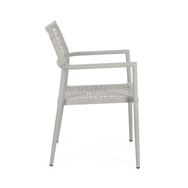 CALETA ezüst alumínium szék