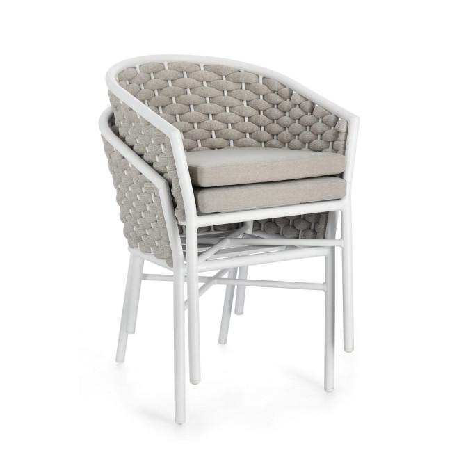 MARGALIDA szürke alumínium szék