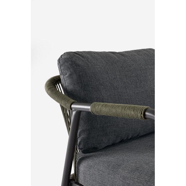 MIRAVET fekete alumínium kerti garnitúra