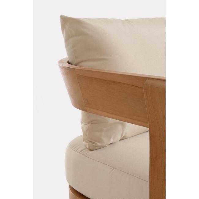 EVORA bézs tikfa kerti kanapé