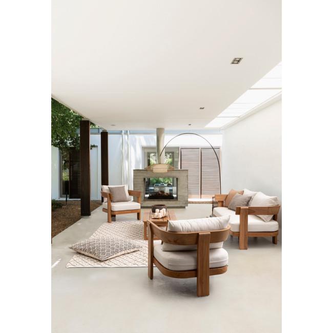 EVORA barna tikfa dohányzóasztal