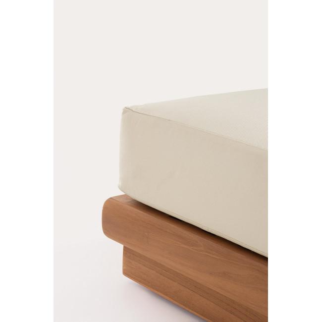 DELGADA bézs tikfa puff