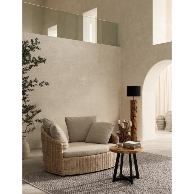 ELWOOD fekete tikfa dohányzóasztal