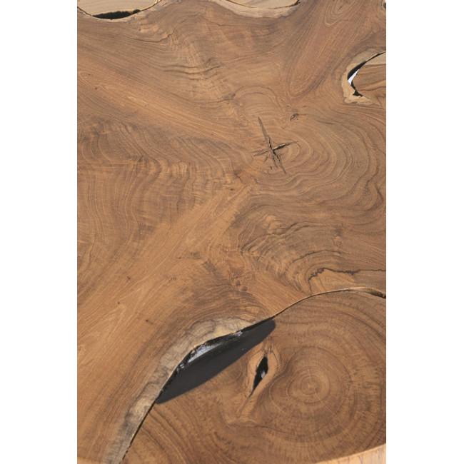 ELWOOD fekete tikfa dohányzóasztal