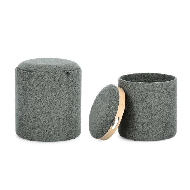 SASHA zöld szövet puff